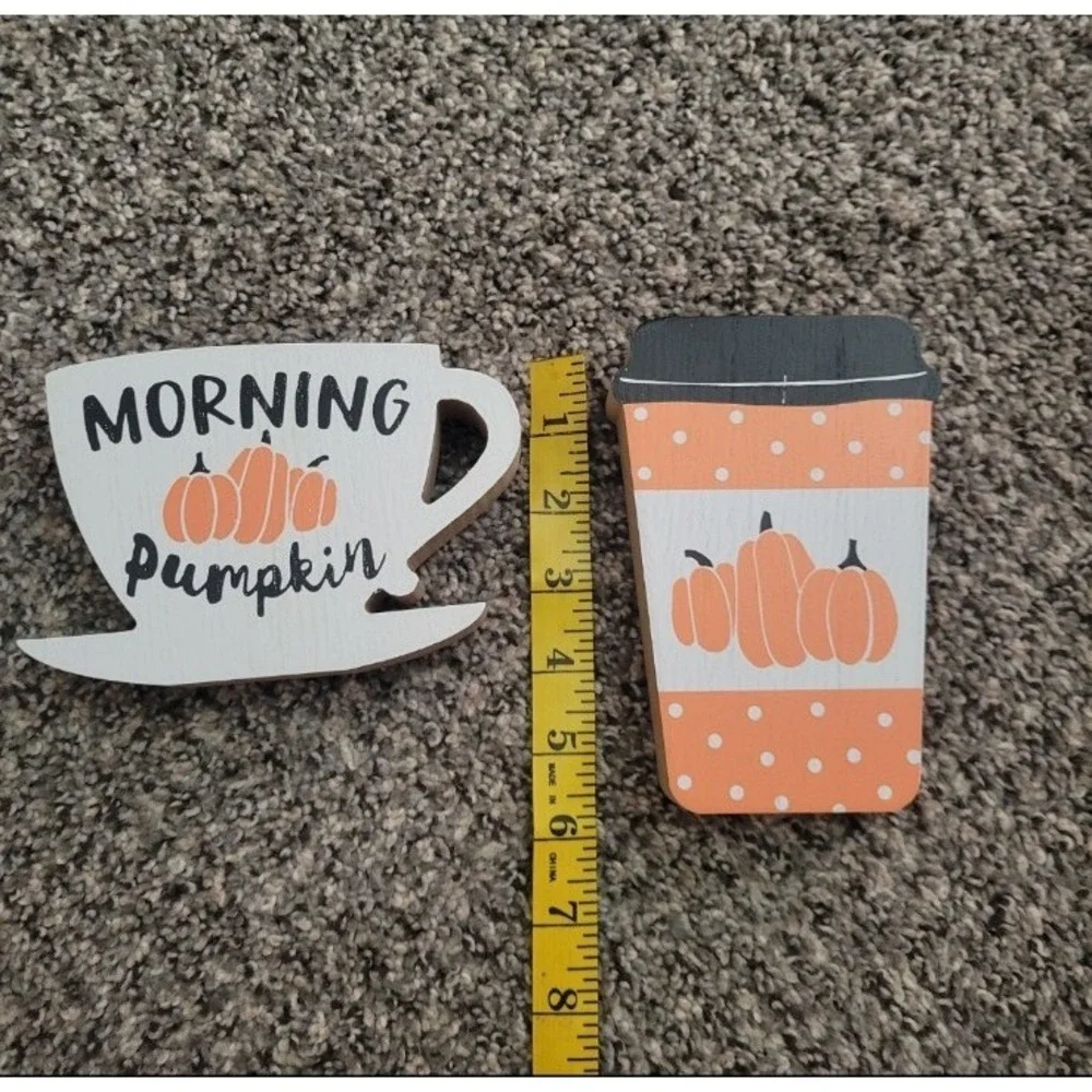 Fall‎ Decor Coffee Bar Wooden Decor Blocks